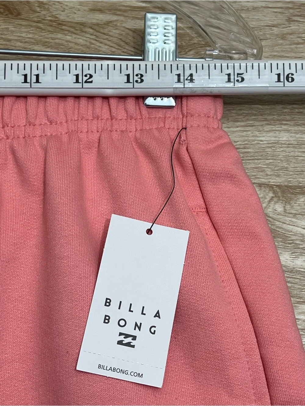 Billabong Women’s Size XL US High-Rise Shorts Peach Cotton Blend Pockets - Picture 5 of 14
